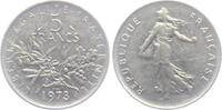 Frankreich 5 Francs 1973 Säerin vor aufgehender Sonne - Semeuse unc 4.29 £  +  5.16 £ shipping