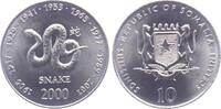 Somalia 10 Shillings Jahr der Schlange - Chinesische Tierkreiszeichen - Sternzeichen -