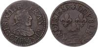 Frankreich Double Tournois Louis XIII. 1610-1643. -