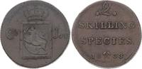 Norwegen 2 Skilling Carl XIV. Johann 1818-1844. -