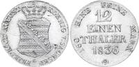 Sachsen-Albertinische Linie 1/12 Taler Friedrich August II. 1836-1854. -