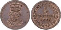 Lauenburg 1/2 Dreiling Georg II. von Braunschweig 1727-1760. -