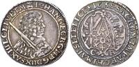 Sachsen-Albertinische Linie 1/8 Taler Johann Georg II. 1656-1680. -