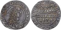Bremen und Verden 1/16 Taler Karl XI. von Schweden 1660-1697. -