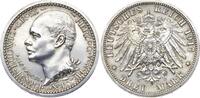 Hessen 3 Mark 1917 A. Selten. Nur 1.333 Exemplare geprägt Ernst Ludwig 1892-1918. -