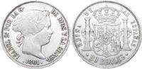 Spanien-Königreich 20 Reales Isabel II. 1833-1868. -