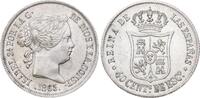 Spanien-Königreich 40 Centimos Isabel II. 1833-1868. -