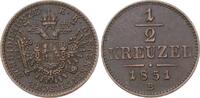 Römisch Deutsches Reich 1/2 Kreuzer Franz Joseph I. 1848-1916. -