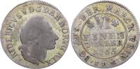 Oldenburg 1/6 Taler Friedrich V. von Dänemark 1746-1766. -