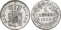 Kreuzer 1846 Bayern Ludwig I. 1825-1848. Vorzüglich-Stempelglanz
