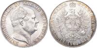 Taler 1861  A Brandenburg-Preußen Friedrich Wilhelm IV. 1840-1861. Hübsche Patina. Vorzüglich +