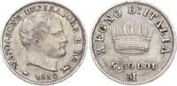 Italien-Königreich (unter Napoleon) 5 Soldi Napoleon I. 1804-1814. -