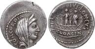 Republik Denar L. Mussidius Longus 42 v. Chr.. -