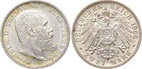 Württemberg 2 Mark Wilhelm II. 1891-1918. -