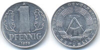 DDR Aluminium 1 Pfennig 1975 A vorzüglich+