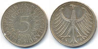 BRD 5,-DM Silber - Randverprägung -