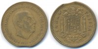 Spanien - Spain Francisco Franco 1939-1975 – Zainende 1 Peseta 1966(68) sehr schön