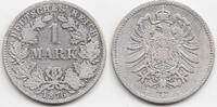 Kaiserreich 1 Mark kleiner Adler - Silber -