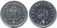50 Pfennig ohne Jahr Bayern Geiselhöring - Zink nickelplattiert ohne Jahr (Funck 153.4A) vorzüglich+