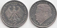 BRD 2 DM Franz Josef Strauß - Kupfer/Nickel -