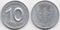 DDR 10 Pfennig Aluminium -