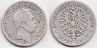 Hessen Ludwig III. 1848-1877 2 Mark 1876 H schön+