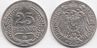 Kaiserreich 25 Pfennig Nickel -