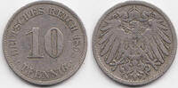 Kaiserreich 10 Pfennig großer Adler - Kupfer/Nickel -