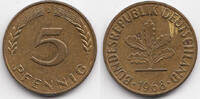 BRD 5 Pfennig Stahl/tombakplattiert -