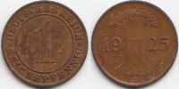 Weimarer Republik 1 Reichspfennig Kupfer -