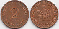 BRD 2 Pfennig Stahl/kupferplattiert -