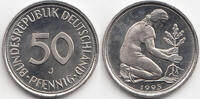 BRD 50 Pfennig 1993 J Kupfer/Nickel stempelglanz 1.73 £  +  shipping