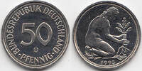 BRD 50 Pfennig 1995 D Kupfer/Nickel fast stempelglanz 1.30 £  +  shipping