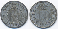 10 Pfennig 1917 Bayern Pförring - Zink vernickelt 1917 (Funck 422.2) sehr schön/vorzüglich - minimal fleckig