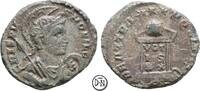 Crispus Caesar (317-326) Follis Londinium, Büste / Altar, mit dieser Büste wohl unpubliziert, äußerst selten, -