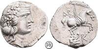 Korkyra (Korkyra) Didrachme unter römischer Herrschaft, Dionysos / Pegasos mit Palmzweig, -