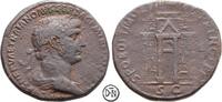 Trajan (98-117) Roma, Büste / Votivbogen für Iuppiter Optimus Maximus, sehr selten und gesucht, Sesterz 103-104 n. Chr. s-ss