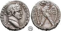 Vespasianus (69-79) Caesarea Maritima (Judaea), Judaea-Capta, Kopf / Adler, attraktiv und selten, Tetradrachme 70-71 n. Chr. ss