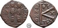 Iustinus II (565-578) Halbfollis (20 Nummi) Jahr 11 = 575-576 n. Chr. Th... 32.94 £  +  15.17 £ shipping