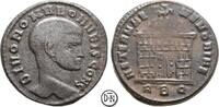 Divus Romulus (+ 309) Follis 309-310 n. Chr. Roma, Kopf / Rundtempel, So... 281.76 £  +  21.67 £ shipping