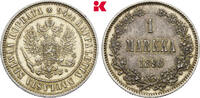 RUSSLAND 1 Markka Selten in dieser Erhaltung. Alexander III., 1881-1894. -