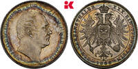 SCHWARZBURG Vereinstaler 1866. Albert, 1867-1869. CH UNC, schöne Patina