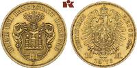 HAMBURG 10 Mark 1873. Auflage: 25.200 Exemplare. Freie und Hansestadt. AU
