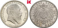 BADEN 2 Mark 1907, Friedrich I., 1852-1907. Erstabschlag, Vorzüglich-Ste... 125.71 £  +  12.92 £ shipping