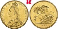 GROSSBRITANNIEN / IRLAND 5 Pounds Victoria, 1837-1901. -