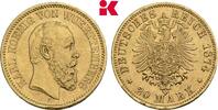 WÜRTTEMBERG 20 Mark Karl, 1864-1891. -
