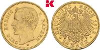 BAYERN 10 Mark 1912. Otto II., 1886-1913. Fast vorzüglich, kl. Randfehler