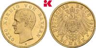 BAYERN 20 Mark 1905. Otto II., 1886-1913. Fast vorzüglich