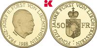 LIECHTENSTEIN 50 Franken 1988, Bern. Franz Josef II., 1938-1989. Poliert... 862.62 £  +  12.92 £ shipping