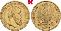 WÜRTTEMBERG 20 Mark 1873. Karl, 1864-1891. Sehr schön-vorzüglich 715.23 £  +  12.92 £ shipping